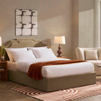Dusklia - Delphi Ottoman Storage Bed - Latte
