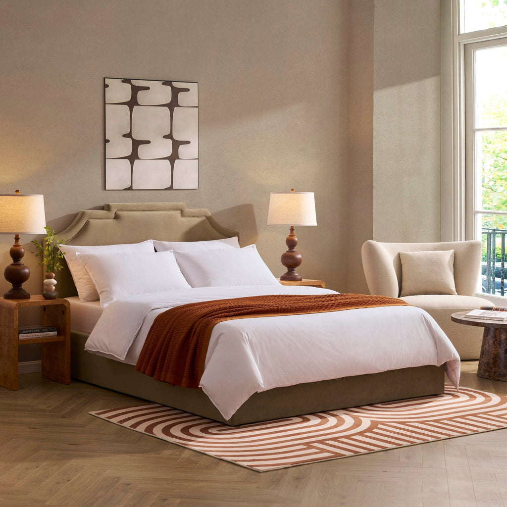 Dusklia - Delphi Ottoman Storage Bed - Latte