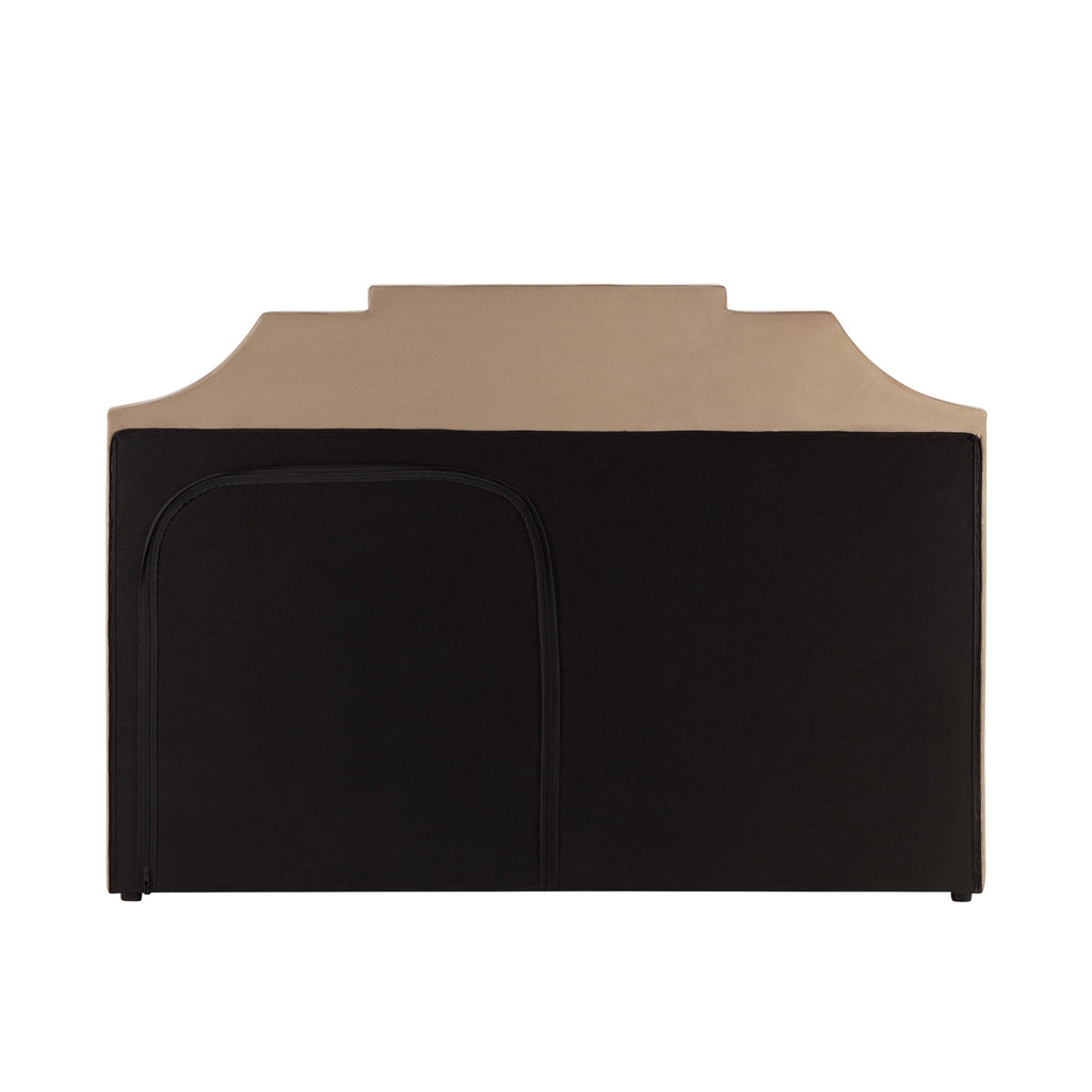 Dusklia - Delphi Ottoman Storage Bed - Latte