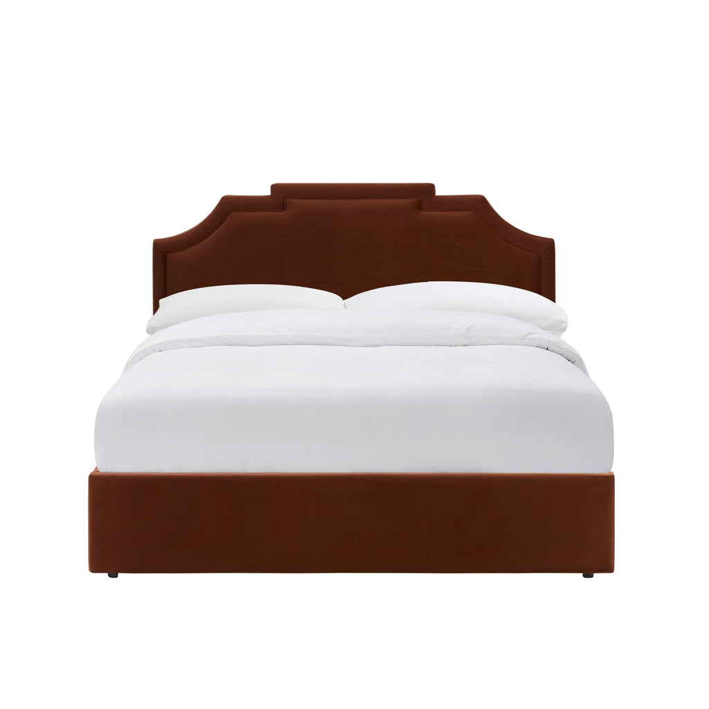 Dusklia - Delphi Ottoman Storage Bed - Terracotta