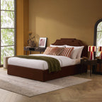 Dusklia - Delphi Ottoman Storage Bed - Terracotta