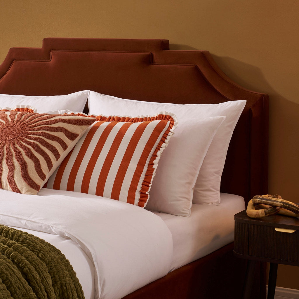 Dusklia - Delphi Ottoman Storage Bed - Terracotta