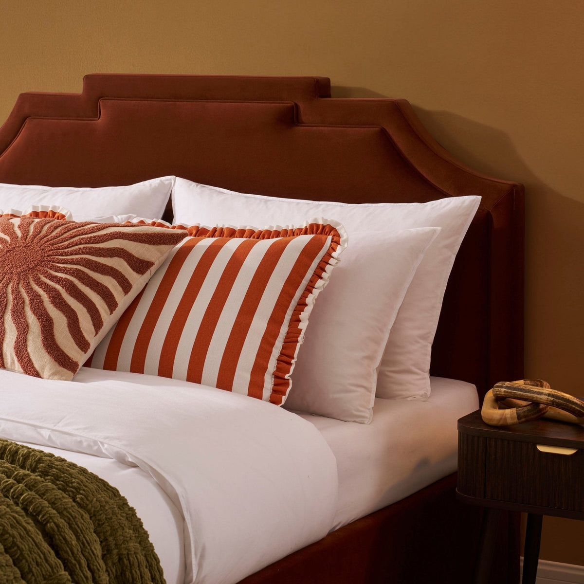 Dusklia - Delphi Ottoman Storage Bed - Terracotta