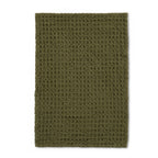 Dusklia - Delphine Waffle Set of 3 Tea Towels - Olive Green