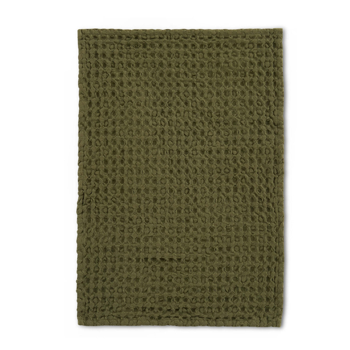 Dusklia - Delphine Waffle Set of 3 Tea Towels - Olive Green
