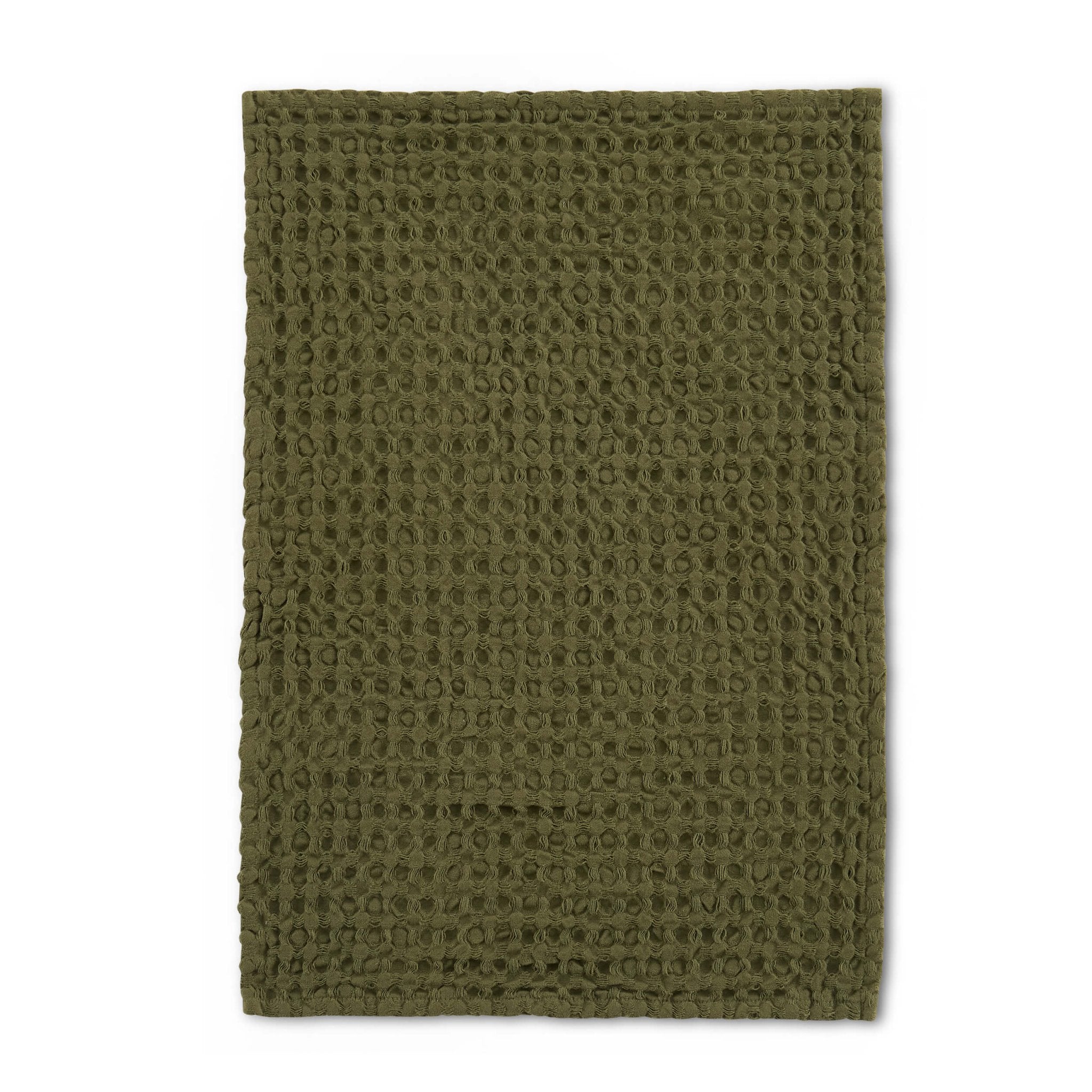 Lot de 3 torchons Delphine - Vert olive