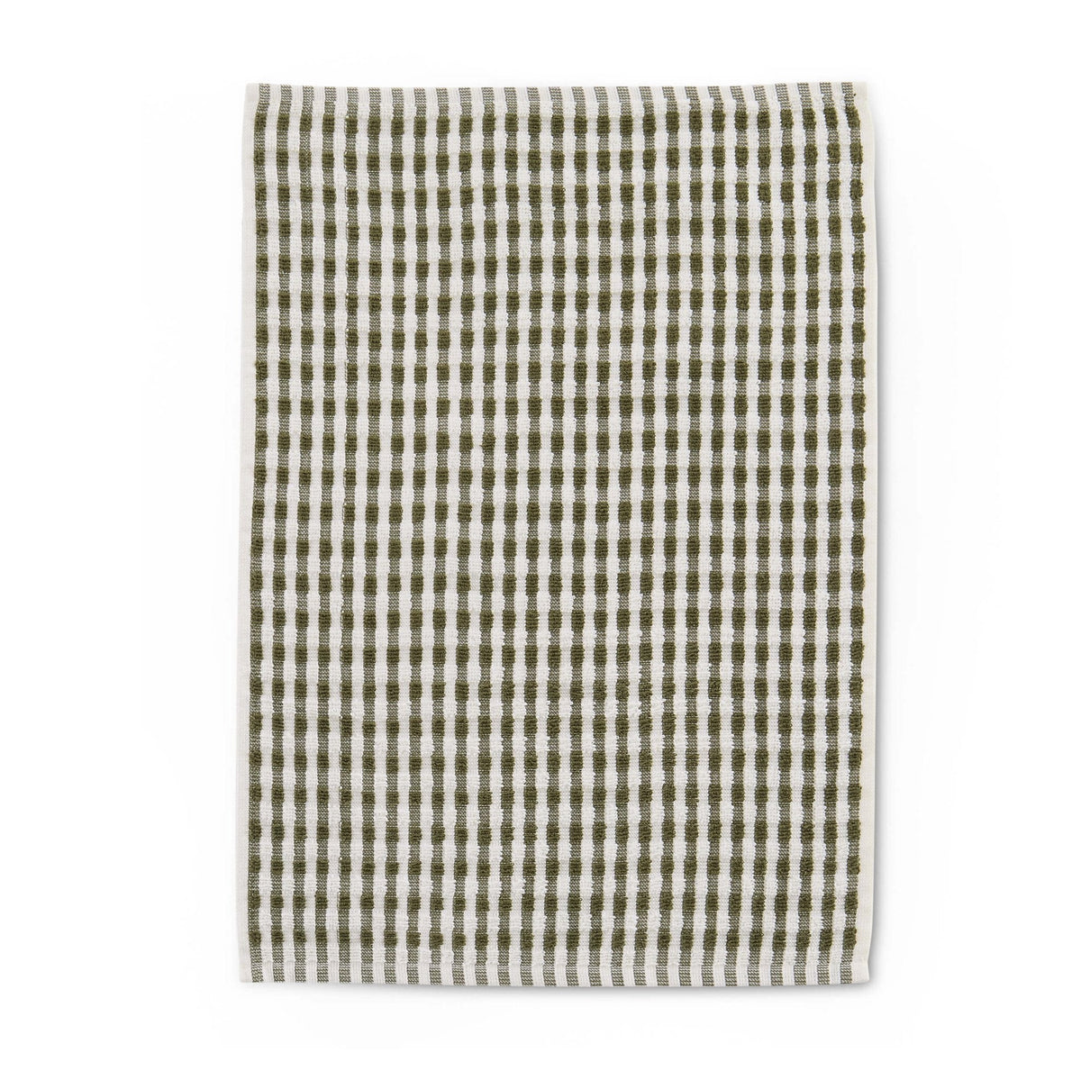 Dusklia - Delphine Waffle Set of 3 Tea Towels - Olive Green