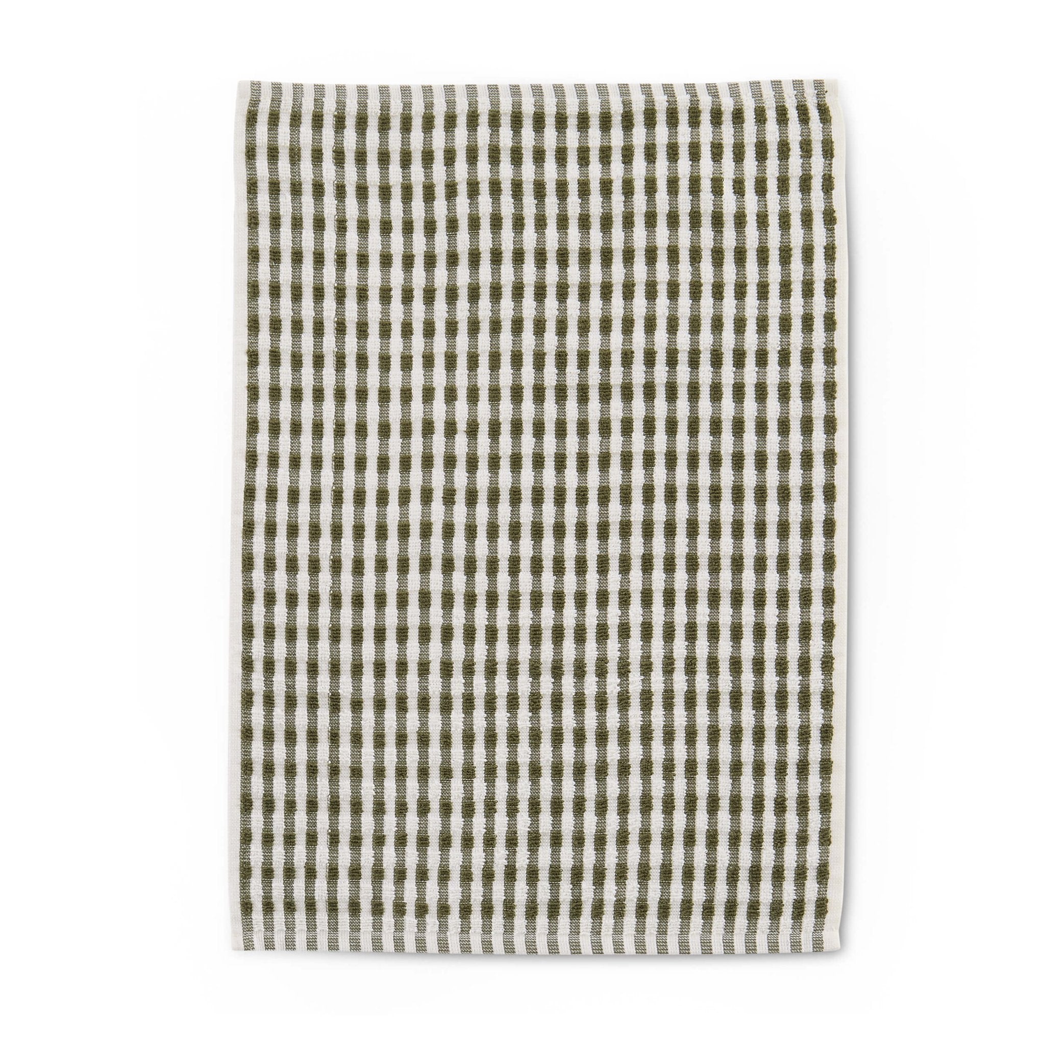 Lot de 3 torchons Delphine - Vert olive