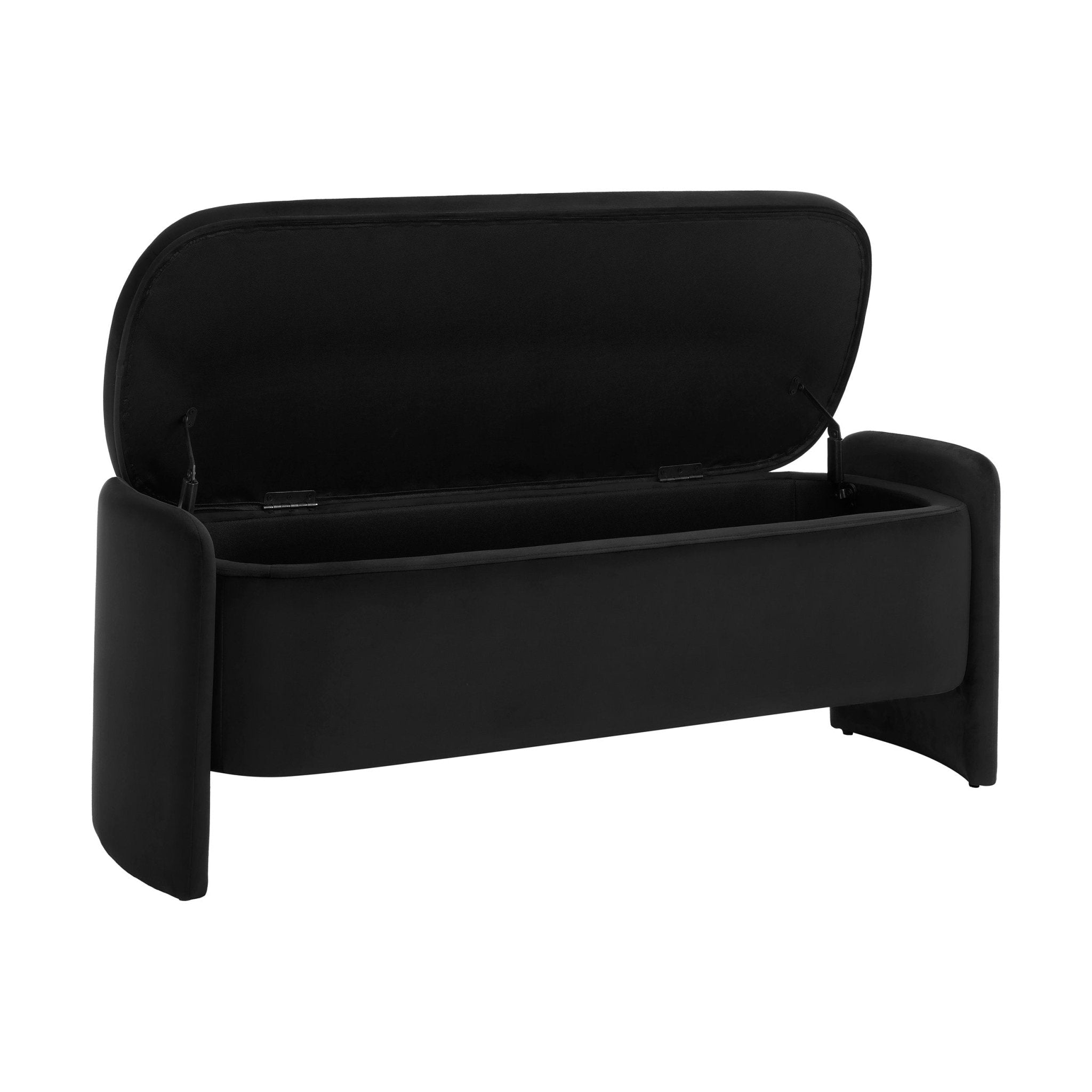 Dusklia - Didsbury Curved Storage Bench - Ink