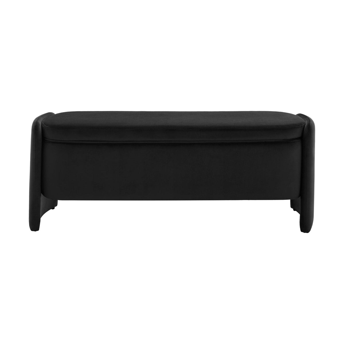 Dusklia - Didsbury Curved Storage Bench - Ink