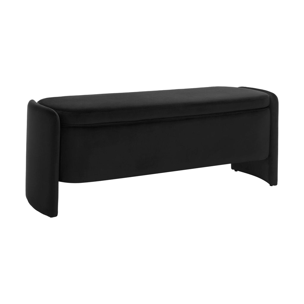 Dusklia - Didsbury Curved Storage Bench - Ink