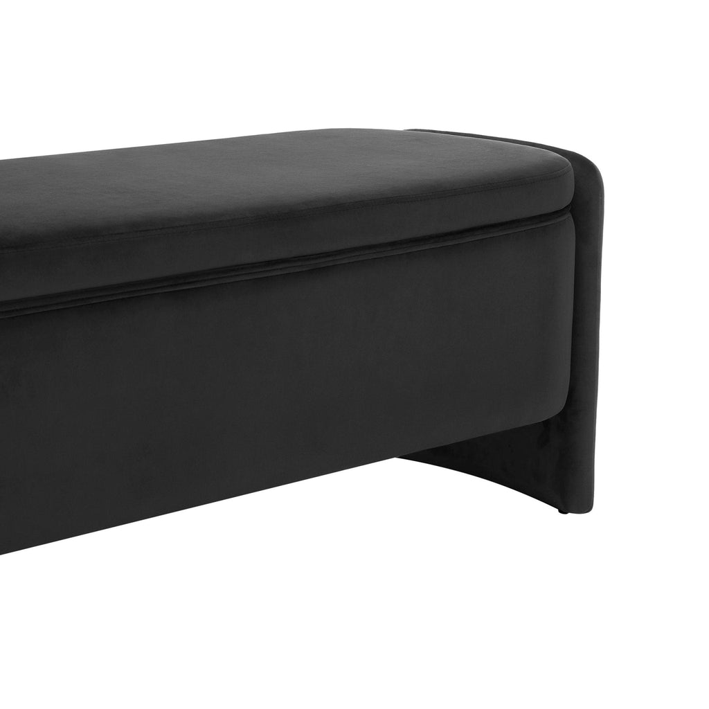 Dusklia - Didsbury Curved Storage Bench - Ink