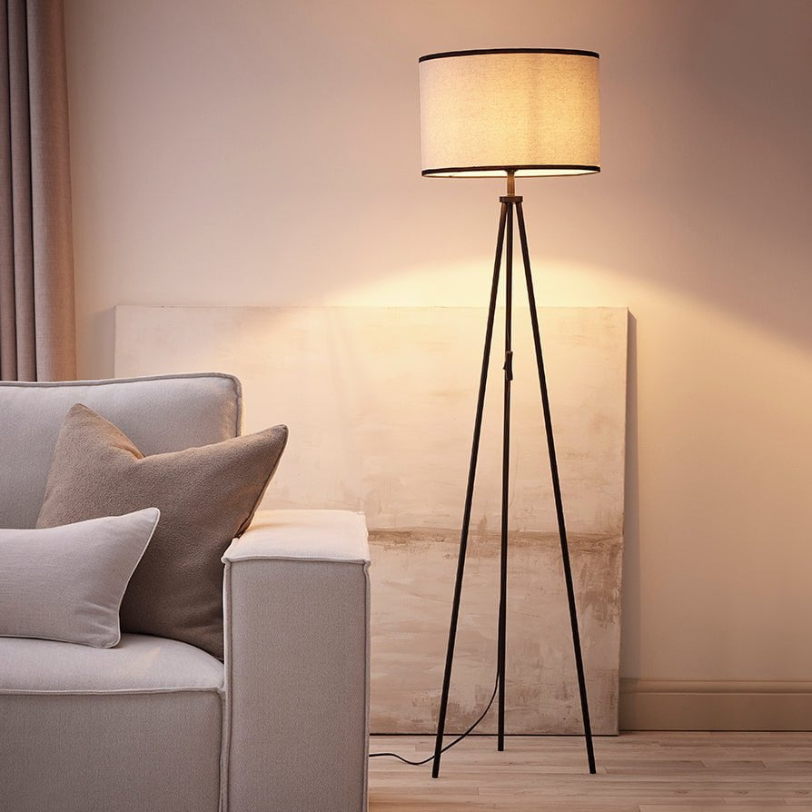 Dusklia - Dione Contrast Trim Tripod Floor Lamp