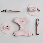 Dusklia - Dog Harness, Lead, Collar Set - Size Small - Pink