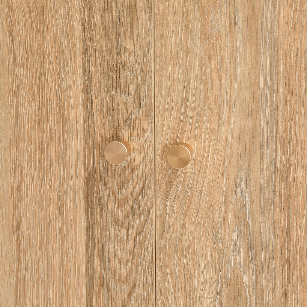 Dusklia - Dora 2 Door Wardrobe with Drawer - Light Wood