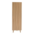 Dusklia - Dora 2 Door Wardrobe with Drawer - Light Wood
