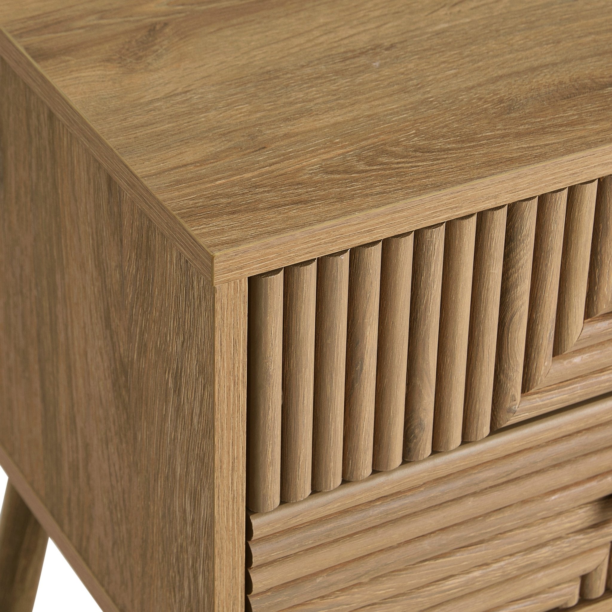 Dusklia - Dora 2 Drawer Nightstand - Light Wood
