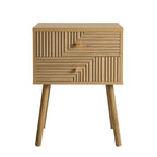 Dusklia - Dora 2 Drawer Nightstand - Light Wood