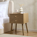 Dusklia - Dora 2 Drawer Nightstand - Light Wood