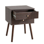 Dusklia - Dora 2 Drawer Nightstand - Walnut