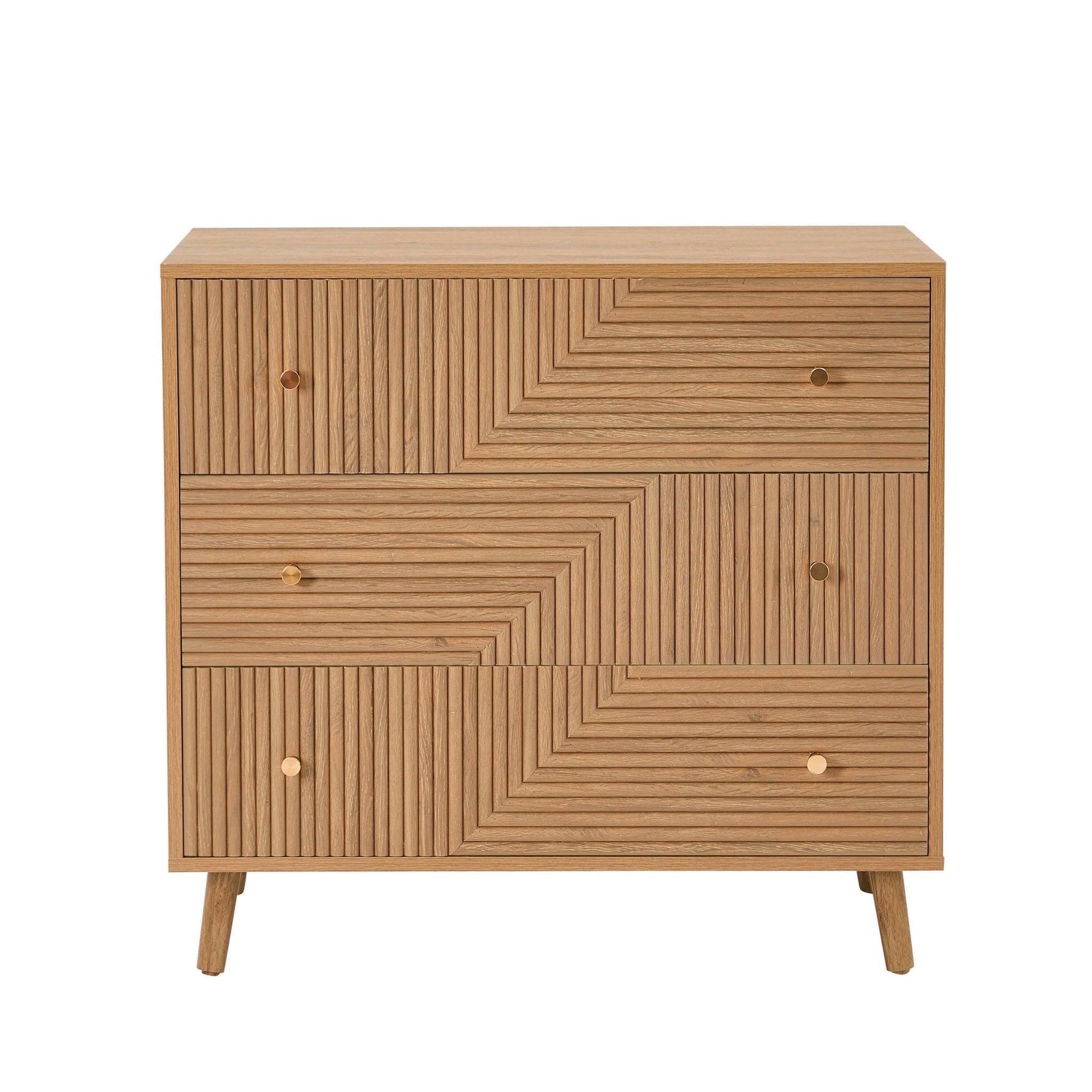 Dusklia - Dora 3 Drawer Chest - Light Wood