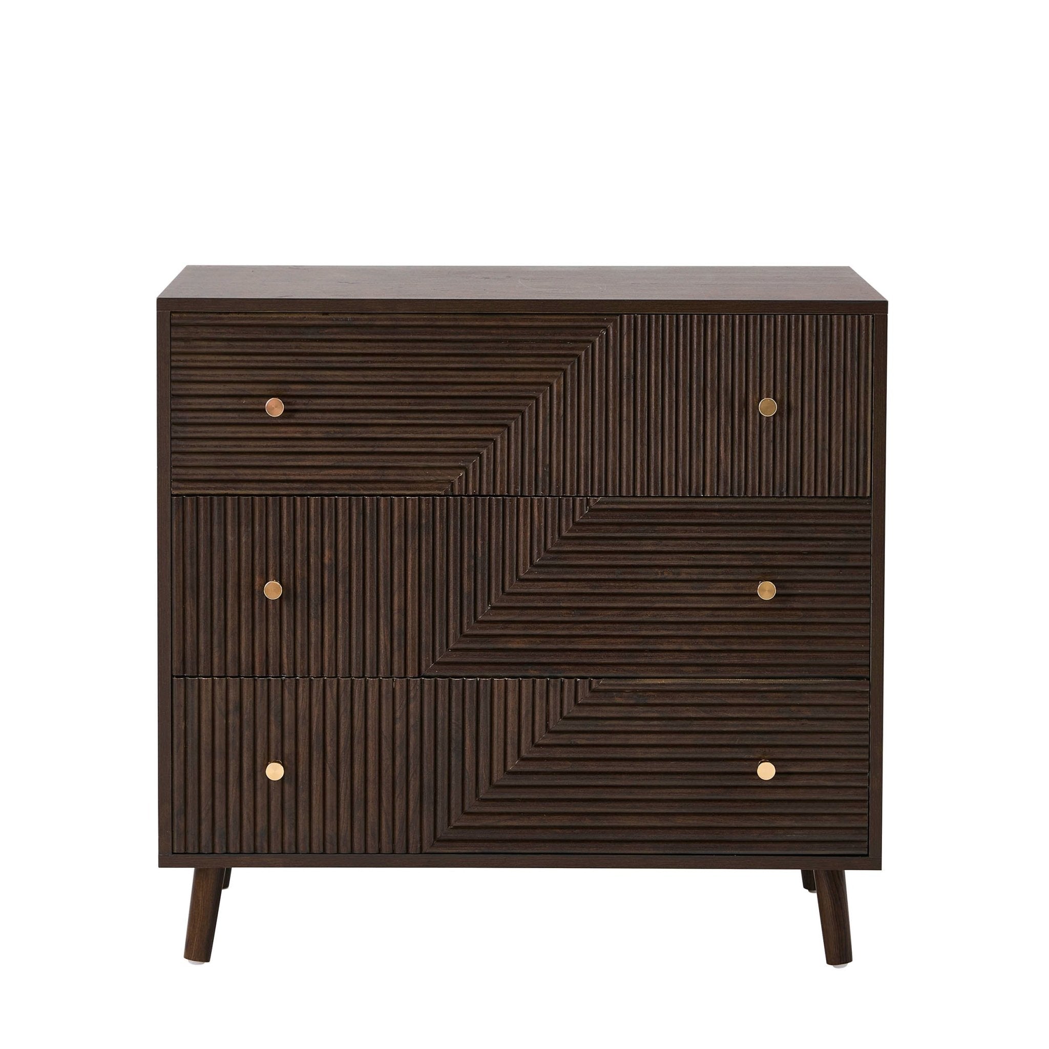 Dusklia - Dora 3 Drawer Chest - Walnut