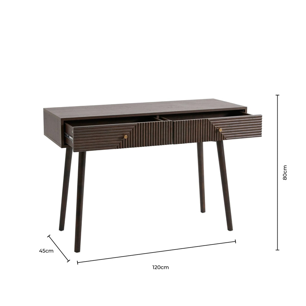 Dusklia - Dora Dressing Table Console - Walnut