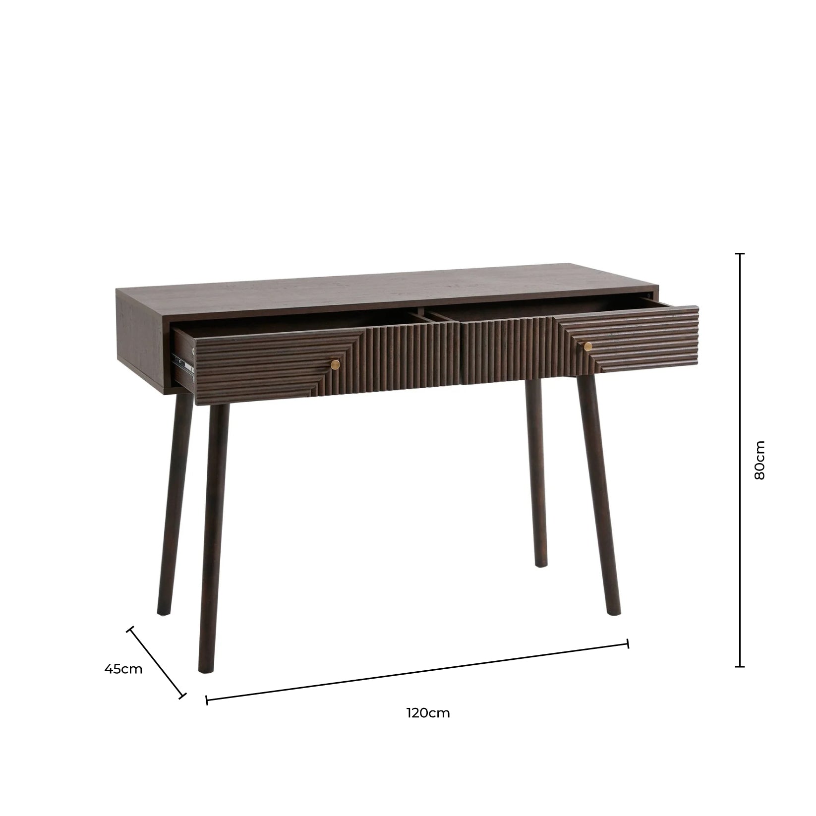 Dusklia - Dora Dressing Table Console - Walnut