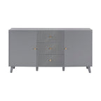 Dusklia - Dora Large Sideboard with Drawers - Light Grey