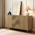 Dusklia - Dora Large Sideboard with Drawers - Light Wood