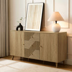 Dusklia - Dora Large Sideboard with Drawers - Light Wood
