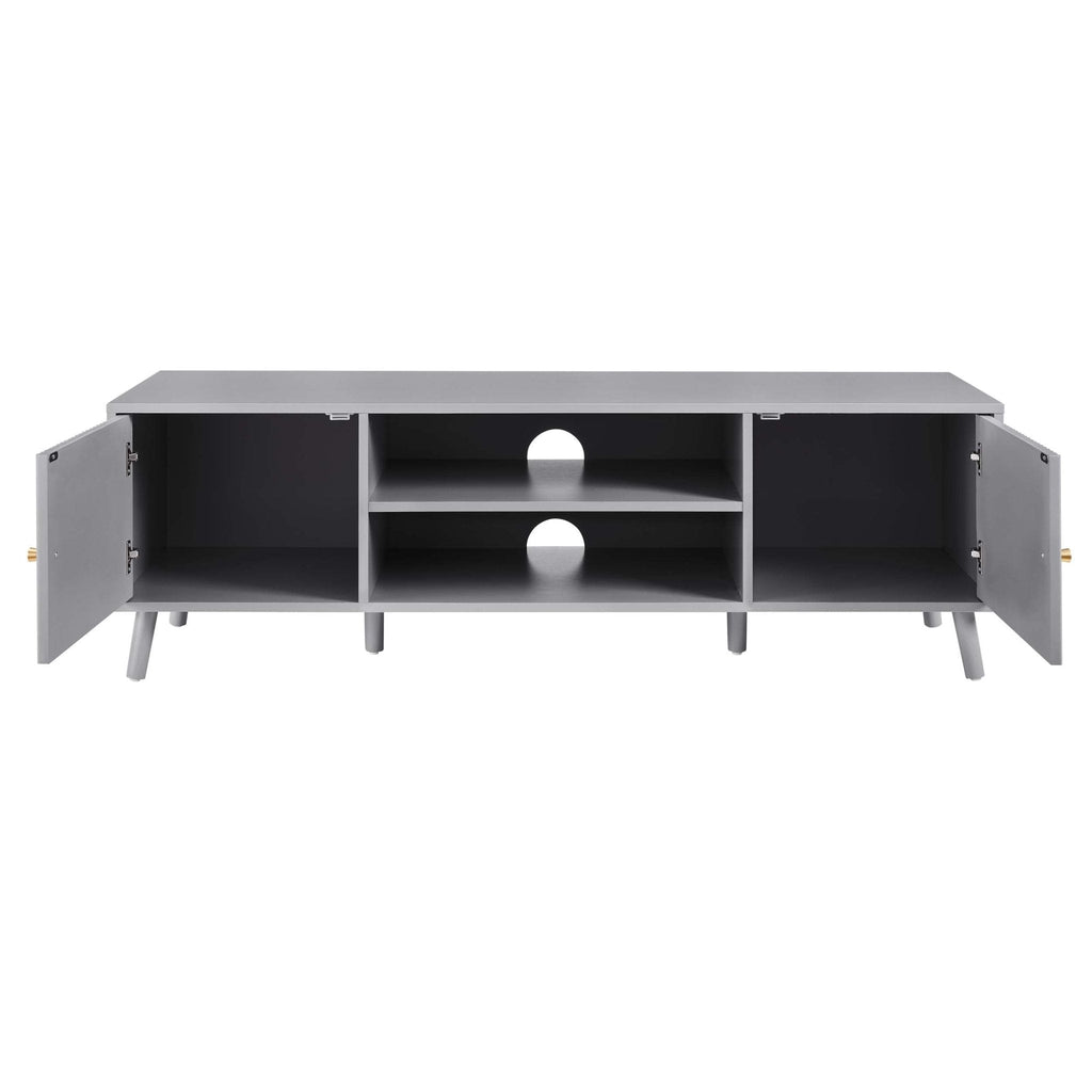 Dusklia - Dora TV Unit for TVs up to 60- Light Grey