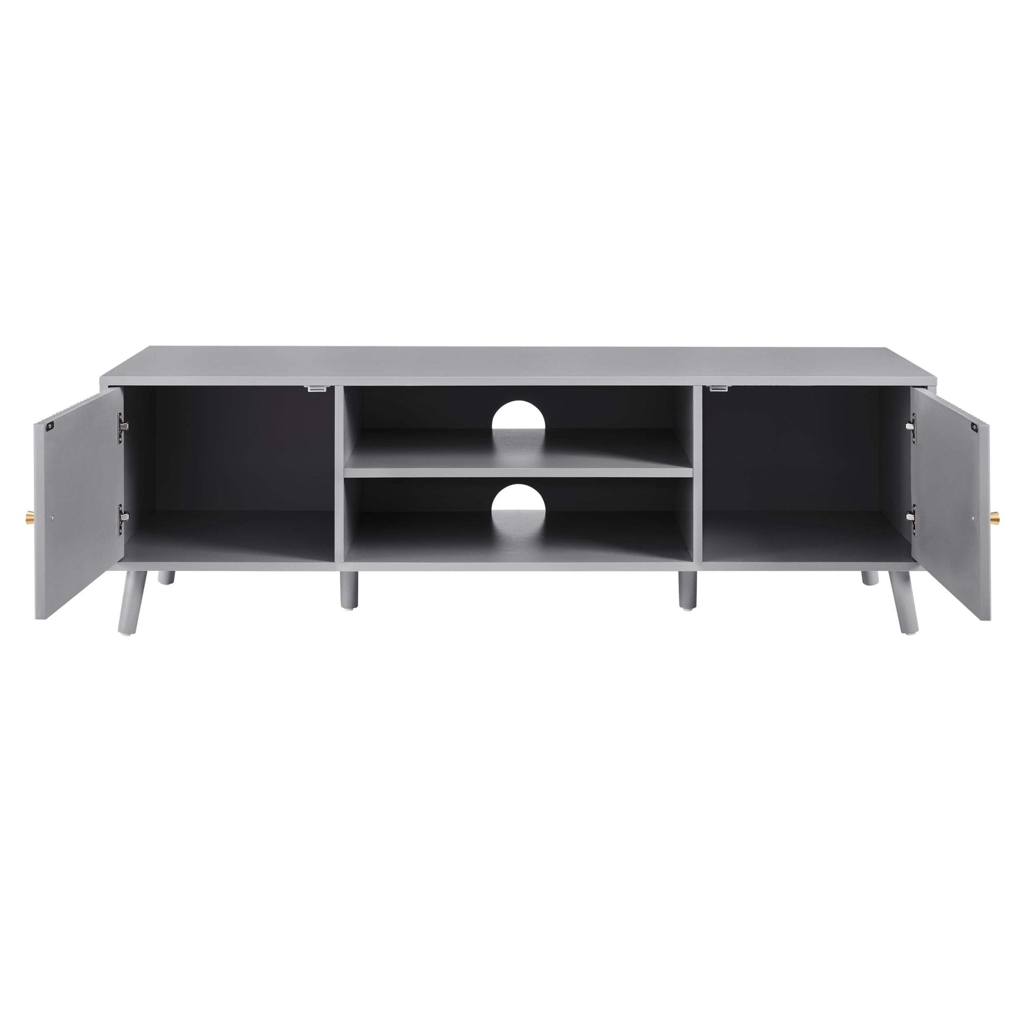 Dusklia - Dora TV Unit for TVs up to 60- Light Grey