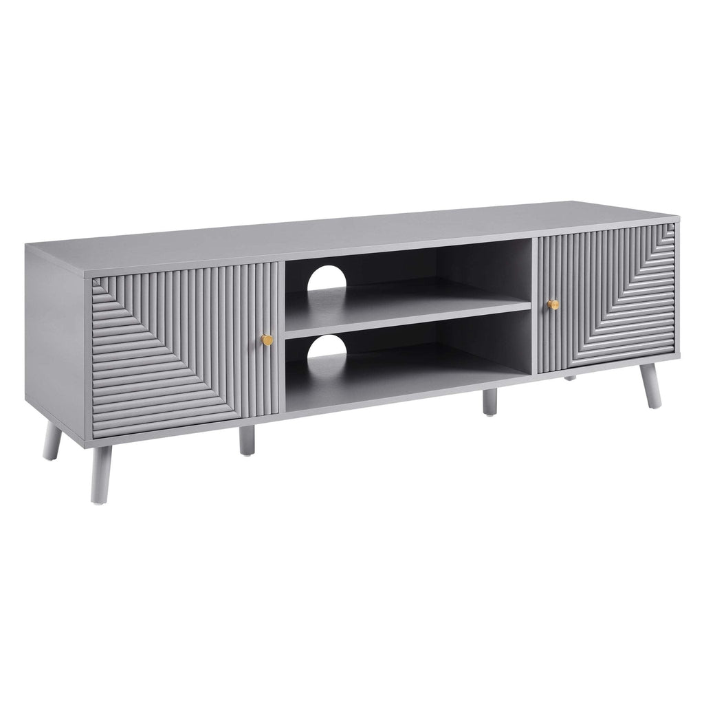 Dusklia - Dora TV Unit for TVs up to 60- Light Grey
