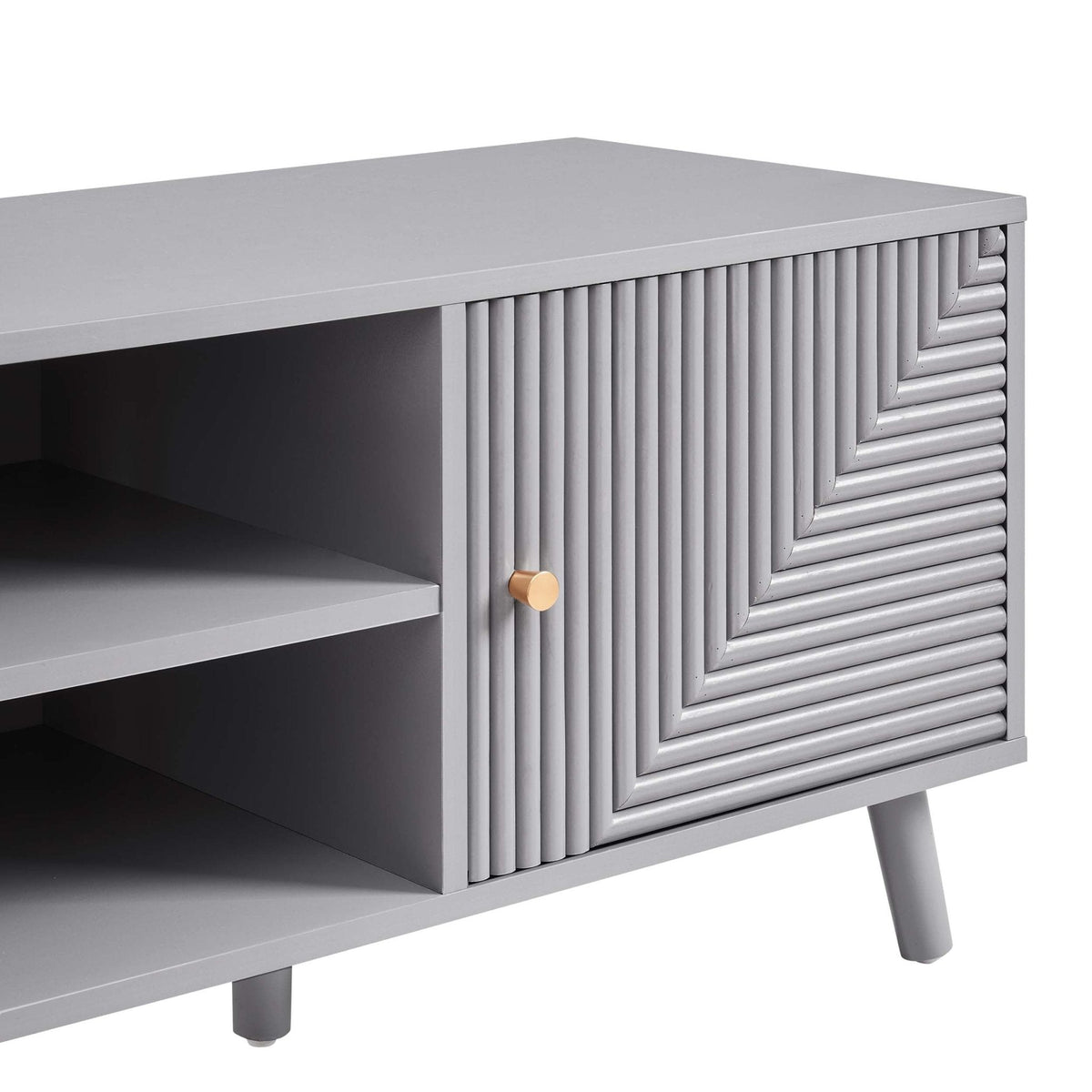Dusklia - Dora TV Unit for TVs up to 60- Light Grey