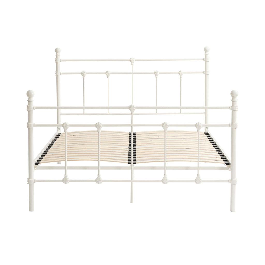 Dusklia - Dorset Metal Bed Frame - White
