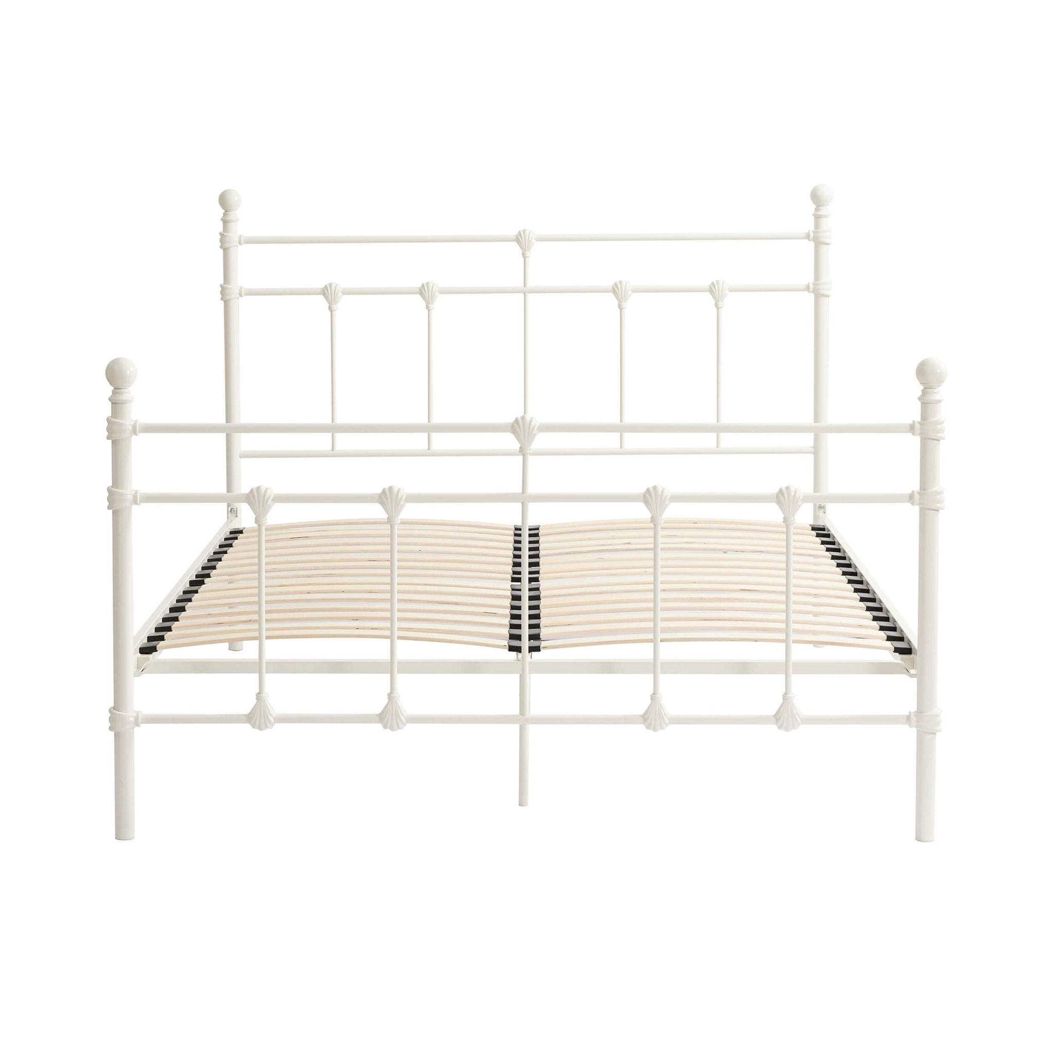 Dusklia - Dorset Metal Bed Frame - White