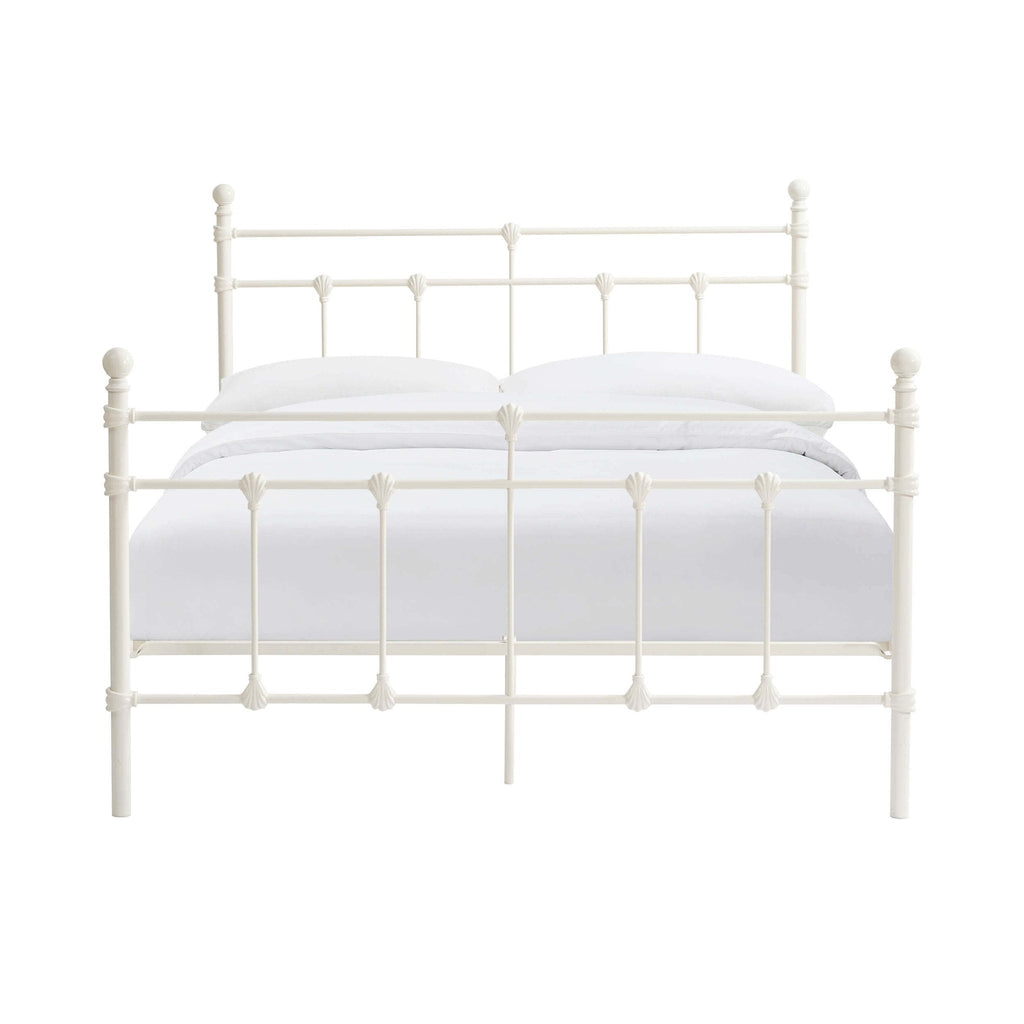 Dusklia - Dorset Metal Bed Frame - White