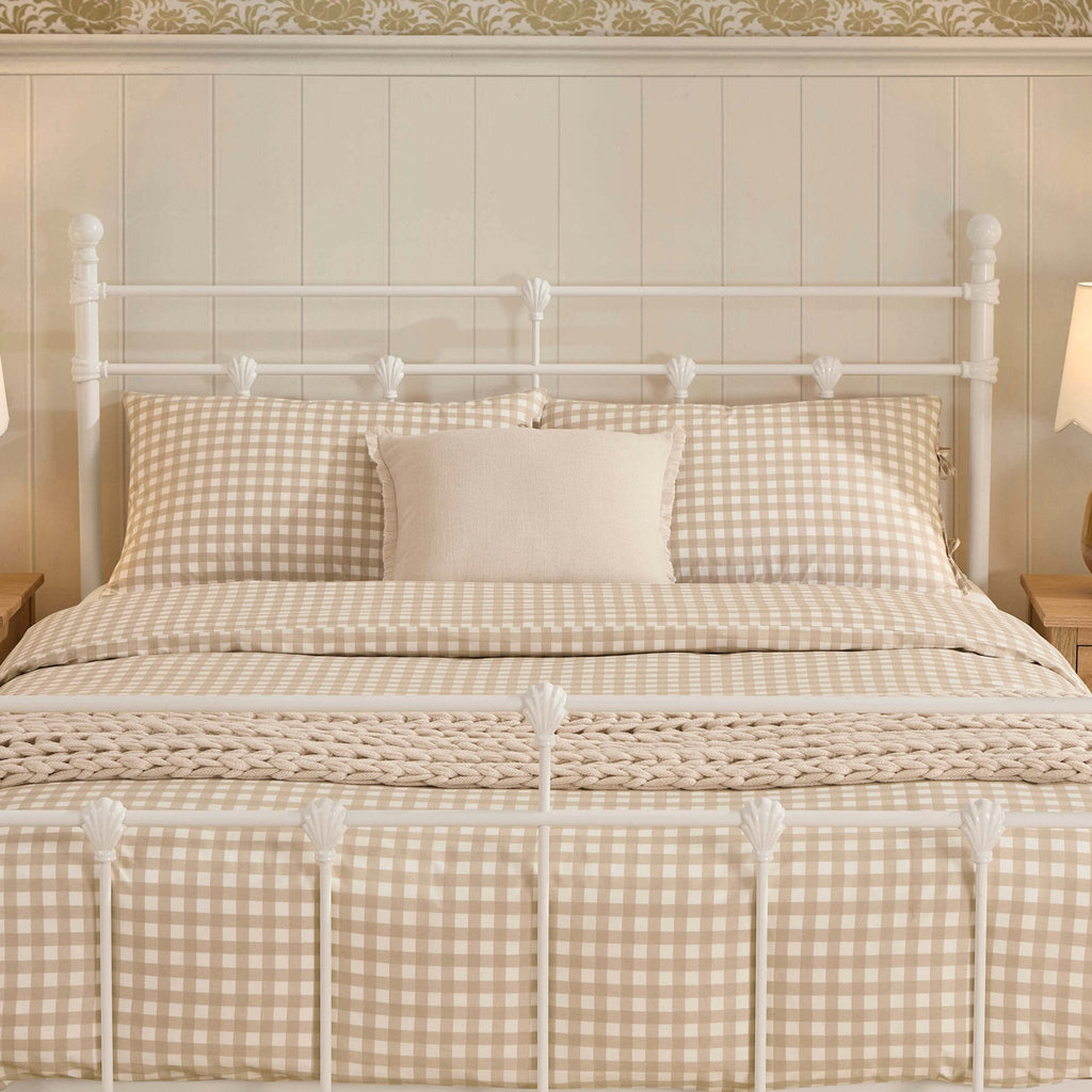 Dusklia - Dorset Metal Bed Frame - White
