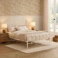 Dusklia - Dorset Metal Bed Frame - White