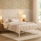 Dusklia - Dorset Metal Bed Frame - White