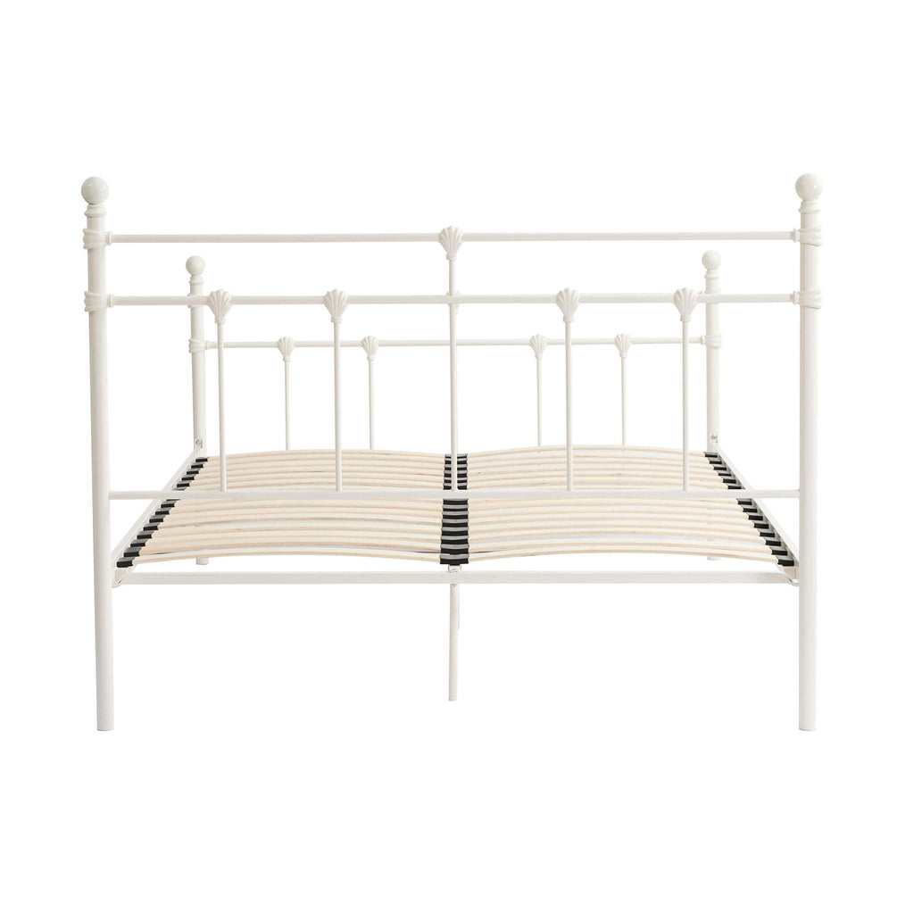 Dusklia - Dorset Metal Bed Frame - White