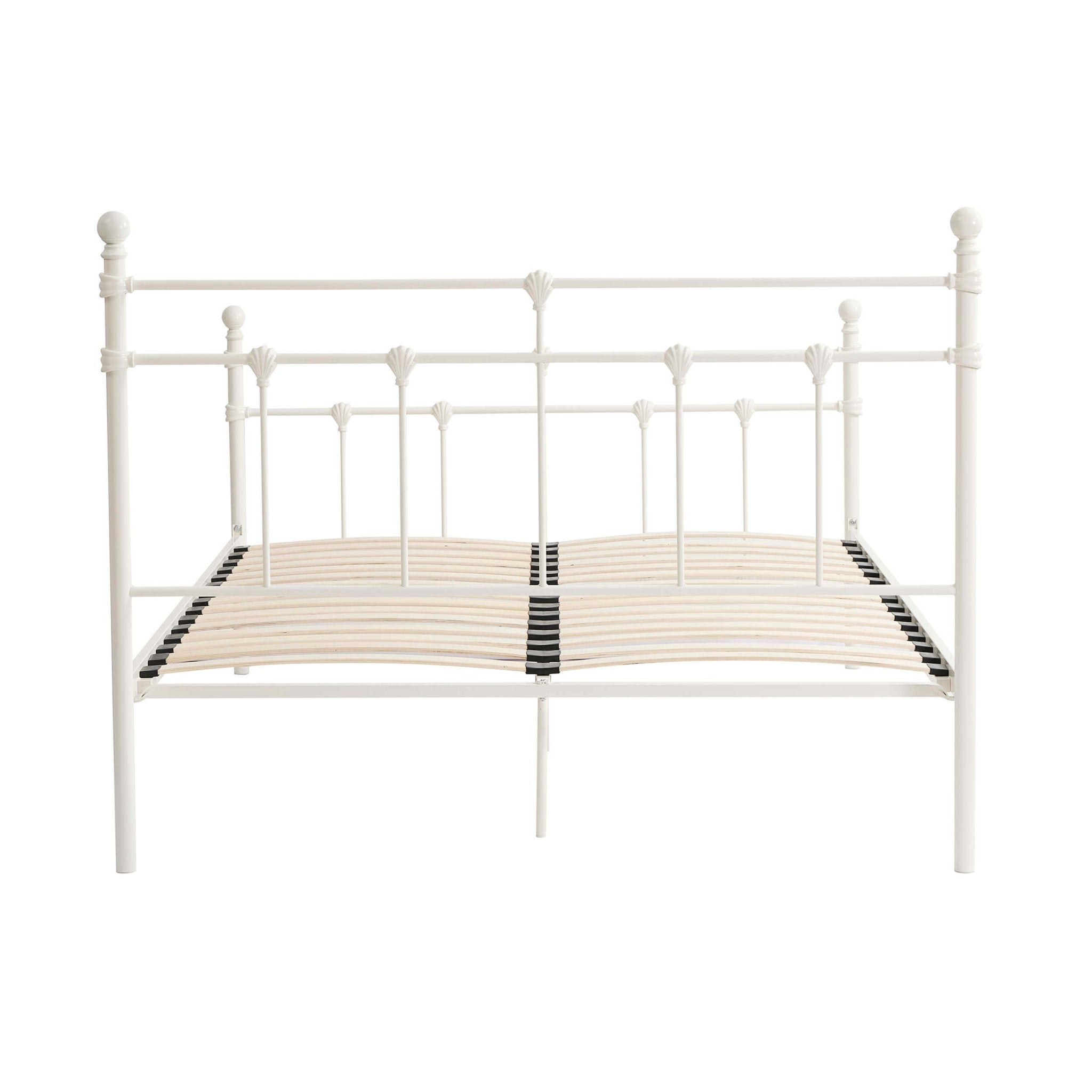 Dusklia - Dorset Metal Bed Frame - White