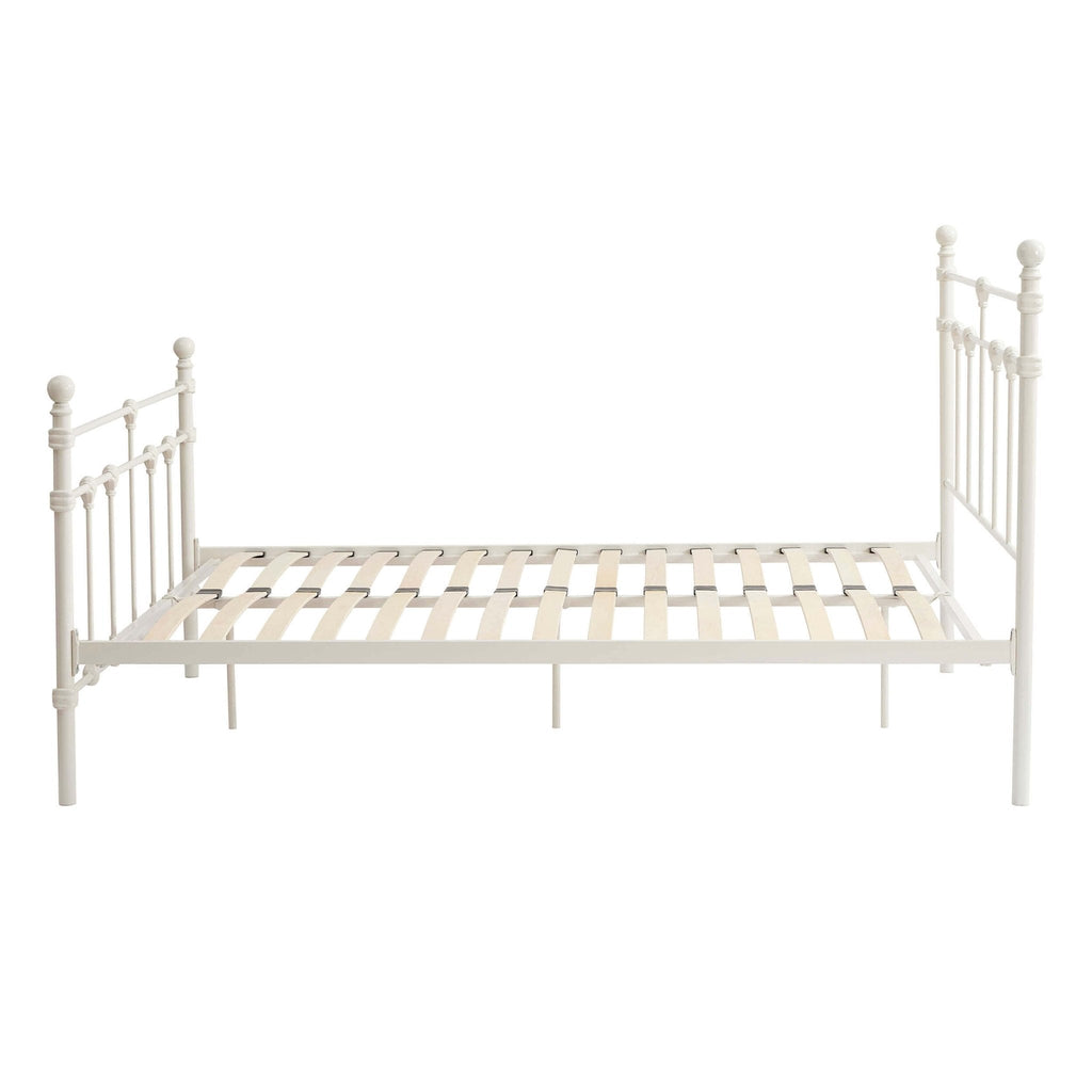 Dusklia - Dorset Metal Bed Frame - White