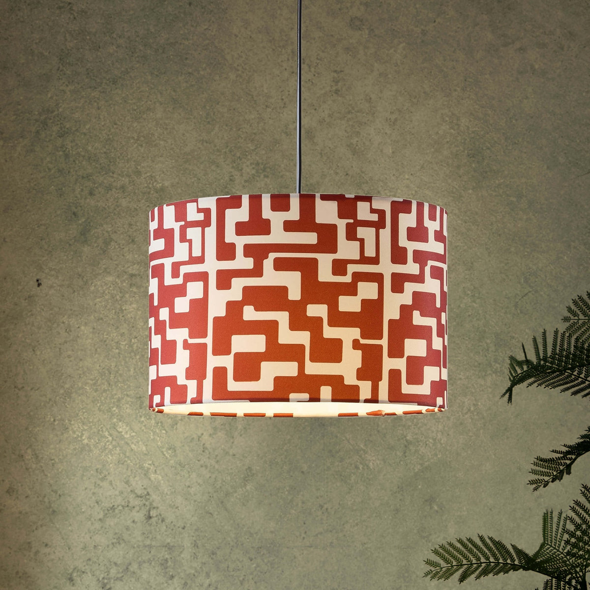 Dusklia - Drew Geometric Ceiling Shade - Orange