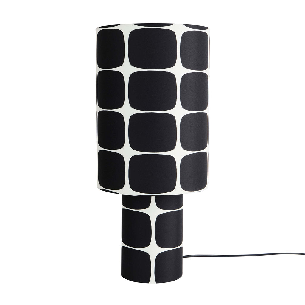 Dusklia - Drew Geometric Table Lamp -  Black/White
