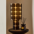 Dusklia - Drew Geometric Table Lamp -  Black/White