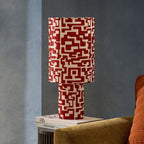 Dusklia - Drew Geometric Table Lamp - Orange