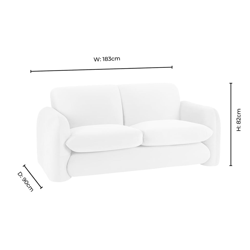 Dusklia - Dublin 2 Seater Sofa- Muted Gold