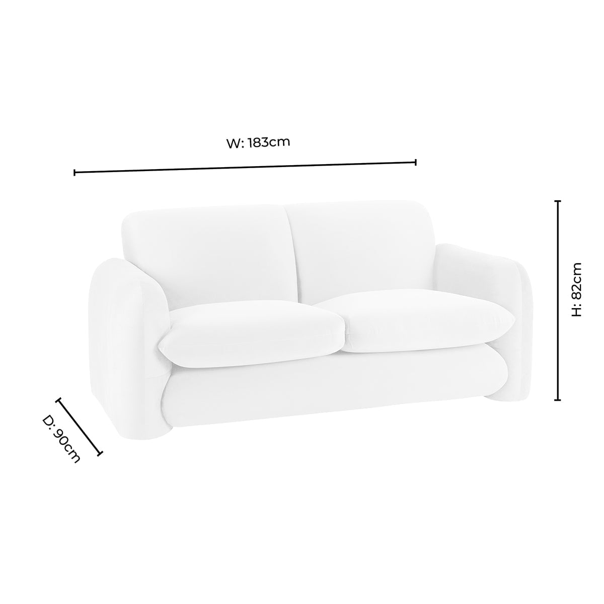 Dusklia - Dublin 2 Seater Sofa - Rich Green